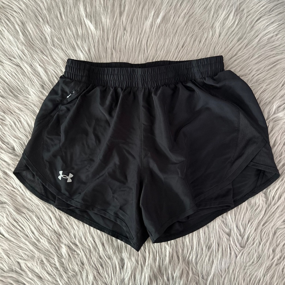 Under Armour Fitted Shorts Womens Size Small Black Workout Activewear Liner